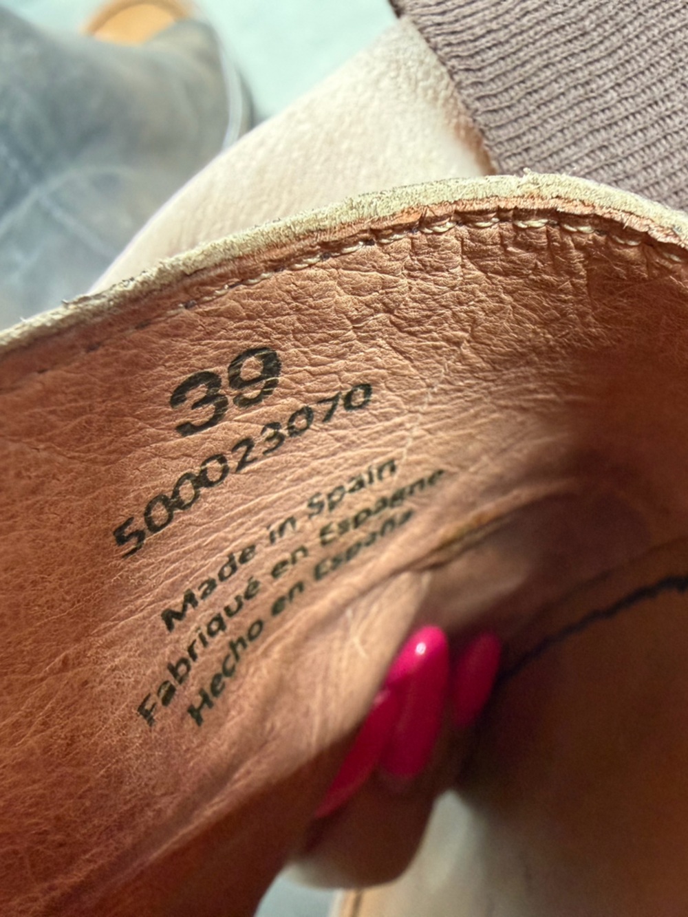 Free People Mont Blanc Asymmetrical Leather Flats Size 39 EU / 8.5 US - Picture 6 of 9